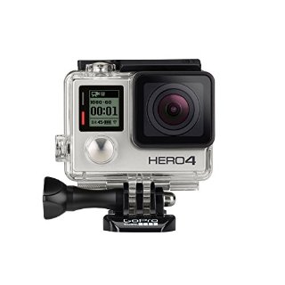 GoPro HERO4 Silver Edition Adventure Videocamera 12 MP, 4K/15 fps, 1080p/60 fps, 720p/120 fps, Wi-Fi, Bluetooth [Regno Unito/Francia]