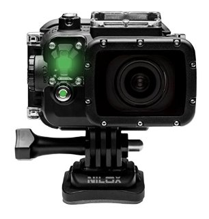 Nilox F-60 Evo Action Cam, Video Full HD 1080p a 60 Fps, Foto 16 Megapixel, Display TFT da 2 Pollici, Wi-Fi, Nero