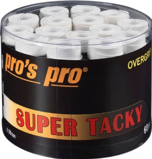 60 Overgrip Super Tacky Tape bianco tennis grips