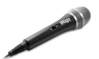 IK Multimedia iRig Mic Microfono Professionale Accessorio per iPhone/iPad/ iPod/Android Touch, Nero