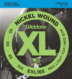 D'Addario EXL165 Set Corde Basso EXL