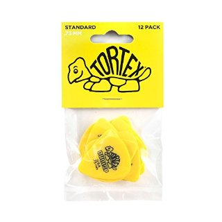 Dunlop 418 Plektren TORTEX STANDARD yellow 0.73 mm