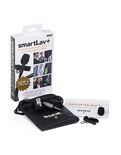 Rode smartLav+ Microfono Lavalier con Filtro Anti-pop, Resistente all'Acqua per Smartphone e Tablet, Nero