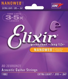 Elixir Nanoweb Acoustic 11002 XL 10-47