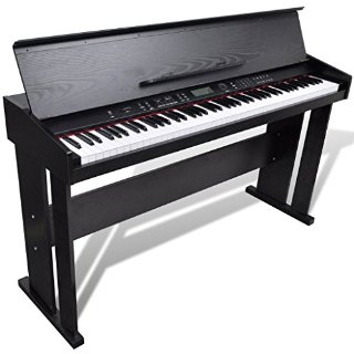 vidaXL Pianoforte classico digitale elettronico con 88 tasti e Leggio