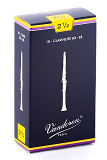Vandoren Traditionnelles Boite De 10 Anches Clarinette Sib N.2,5