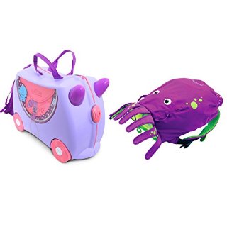 Recensioni dei clienti per Trunki Ride-on valigia e caso PaddlePak set, 18 litri, Viola | tripparia.it