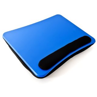 Relaxdays Supporto per Notebook, Plastica Imbottita, Blu