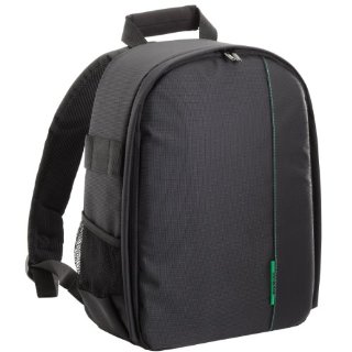 RivaCase 7460 SLR Backpack, Zaino in Poliestere per Fotocamere Reflex, Nero