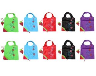 Recensioni dei clienti per SKL Lot Borse ECO BAG borsa tote 10 fragola di acquisto riutilizzabile pieghevole con 5 colori assortiti | tripparia.it