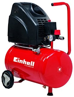 Einhell, Compressore TH-AC 200/24, 1,1 kW, 24 L, potenza uscente 140 l/min, 8 bar, 1 cilindro