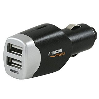AmazonBasics - Caricatore 4.0 Amp Dual USB per dispositivi Apple e Android (High Output) da auto