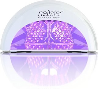 NailStar™ Lampada a LED Professionale Asciuga Smalto per Unghie, per Manicure Shellac e con Smalto Gel, con Timer da 30sec, 60sec, 90sec e 30min (Bianco)