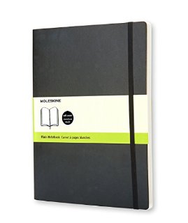 Soft cover, plain XL notebook