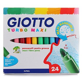 Recensioni dei clienti per Row - Caso 24 maxi pennarelli turbo Giotto. inchiostro a base di acqua innocua. colore assortimento. | tripparia.it