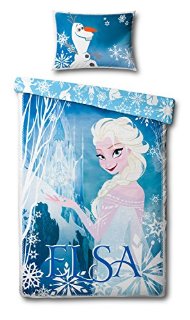 Disney Frozen completo copripiumino singolo Elsa reversibile