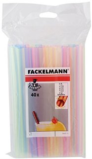 Fackelmann Cannucce per Frullati, Plastica, Multicolore