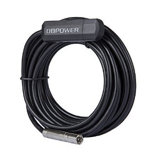 「Versione aggiornata」 dBpower USB endoscopio impermeabile del diametro 8,5 millimetri con coperchio USB, 15M ispezione serpente del tubo Video Camera periscopio (8,5 millimetri, 15M)