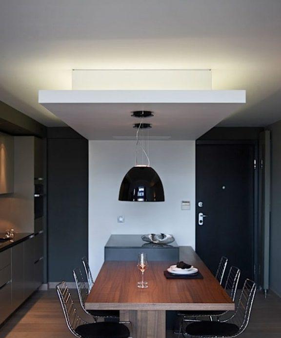 Progettazione di una cucina-soggiorno nello stile del costruttivismo