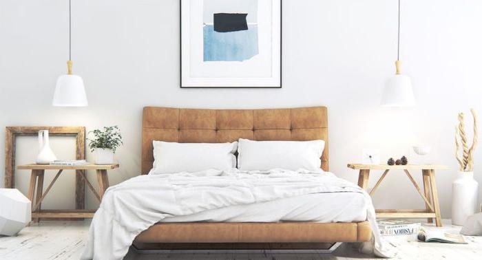 Lampade per la camera da letto in stile minimalista
