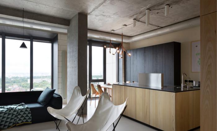 Design del soffitto in cemento stile loft