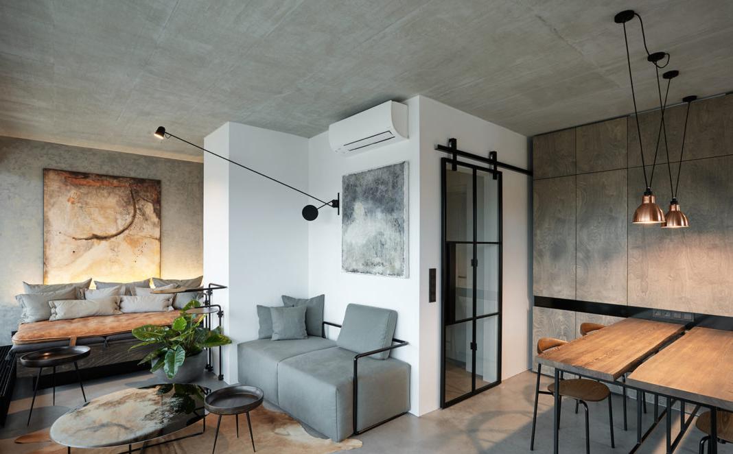 Loft moderno in un piccolo appartamento