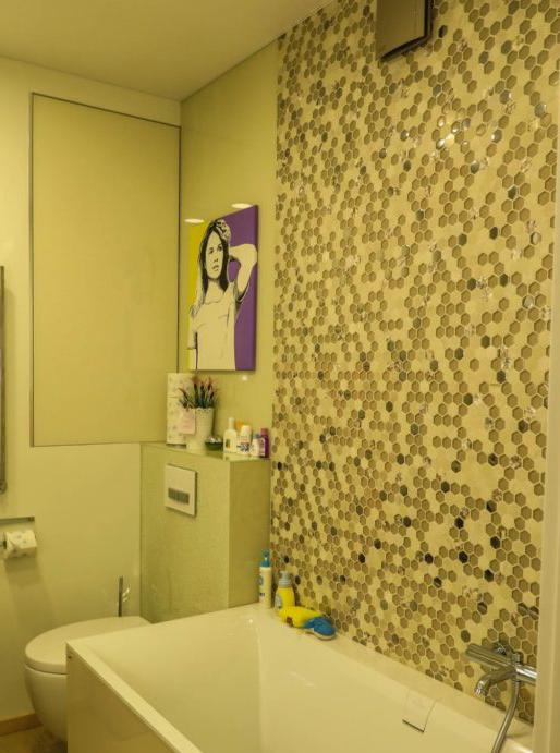 Mosaico esagonale in bagno