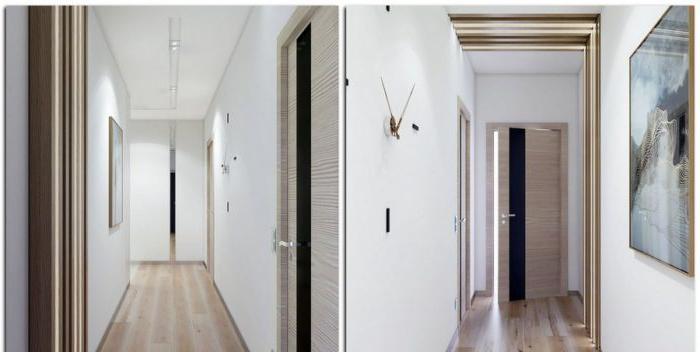 Stile di design moderno nel corridoio
