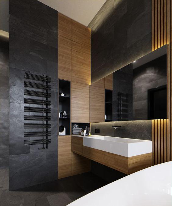 Combinato con il bagno # bagno nello stile del design # loft #