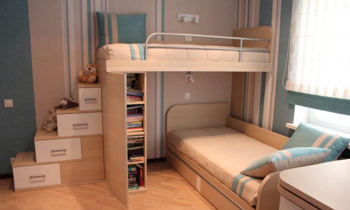 Design del letto per due bambini