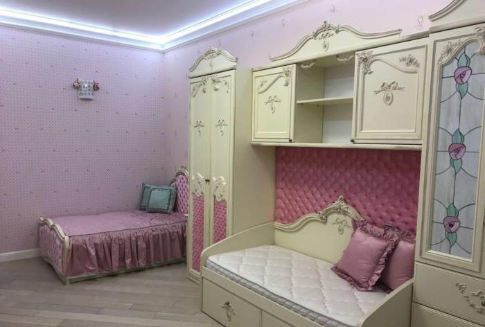 Camera da letto per due ragazze in stile classico