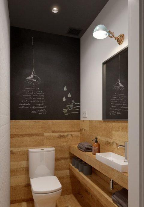 Design moderno del gabinetto con lavandino