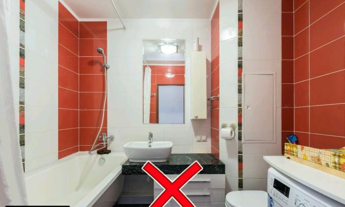 Errore nella progettazione del bagno a Krusciov