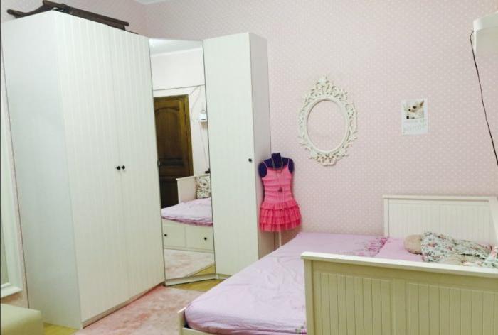 Sfondi rosa e mobili bianchi per una ragazza adolescente