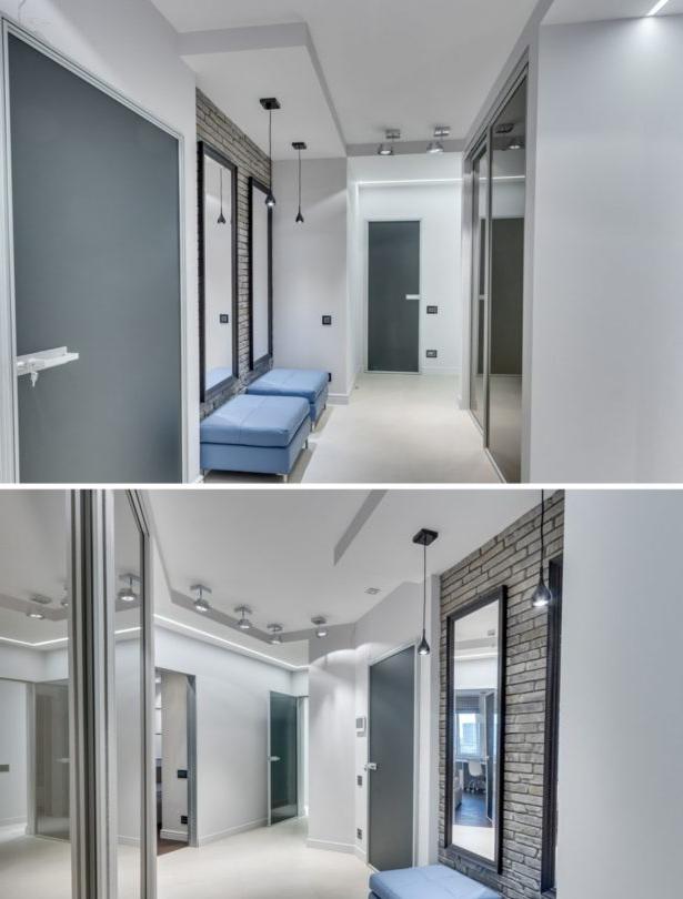 Il design del corridoio nell'appartamento - foto reali