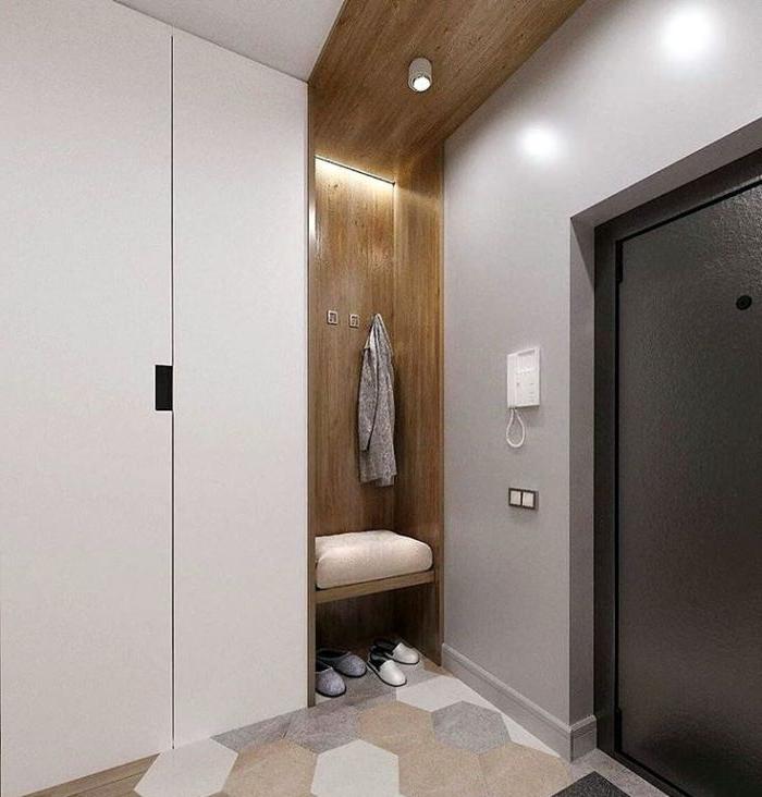 Interior design di un corridoio moderno #furniture design #design di un corridoio