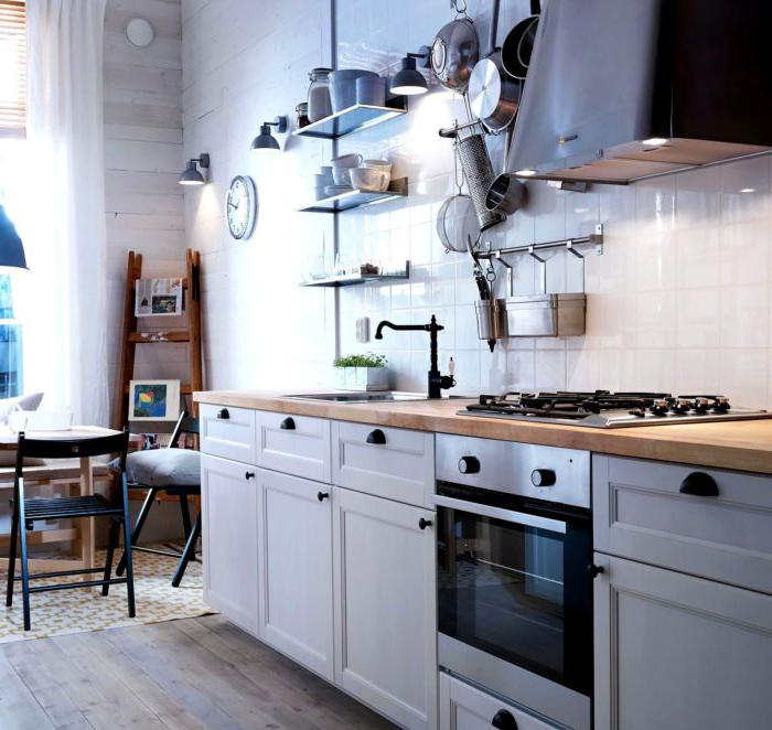 Stile scandinavo all'interno della cucina