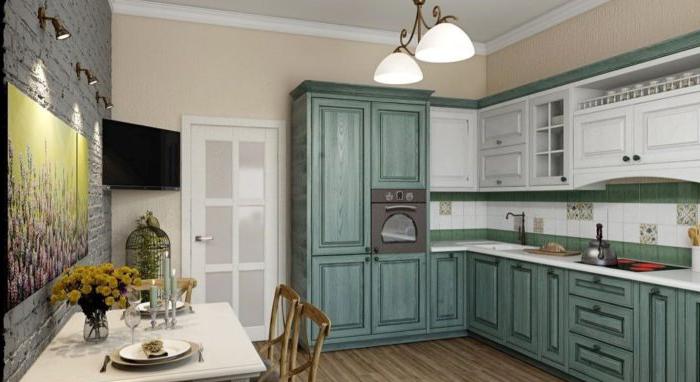 Design a colori di una cucina in stile provenzale