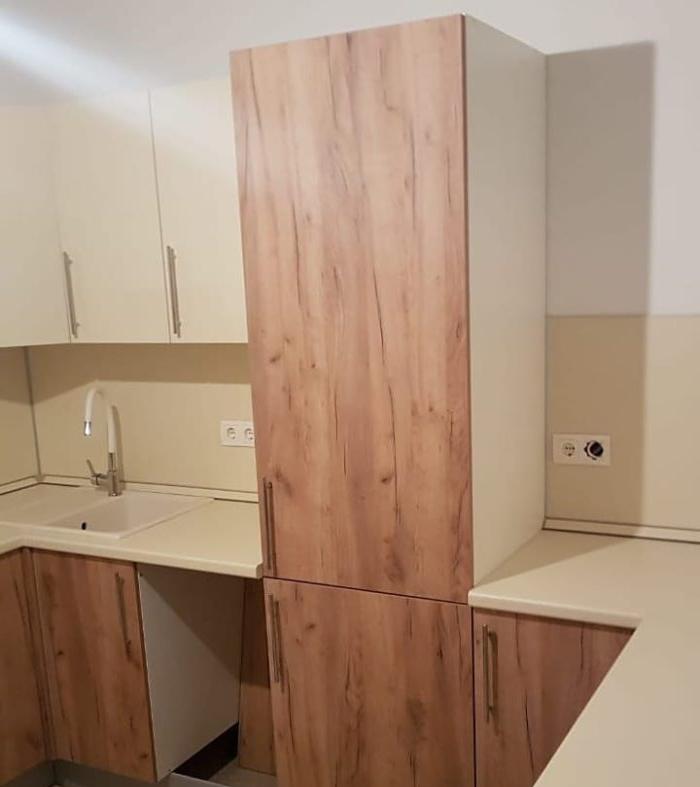 layout cucina 9 metri con un frigorifero